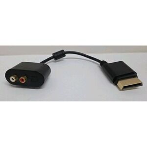 Xbox 360 Audio‎ Adapter HD And Analog AV Black RCA Cable